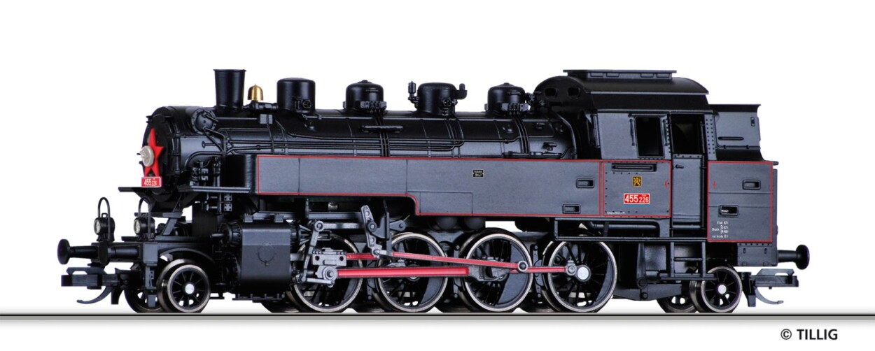 Tillig 02187 Dampflokomotive Reihe 455.2 der CSD; Ep. III
