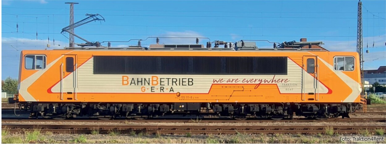 Tillig 04329 Elektrolokomotive 155 111-8 der Traktion4Rent GmbH / BahnBetrieb Gera GmbH, Ep. VI Einmalauflage 2026