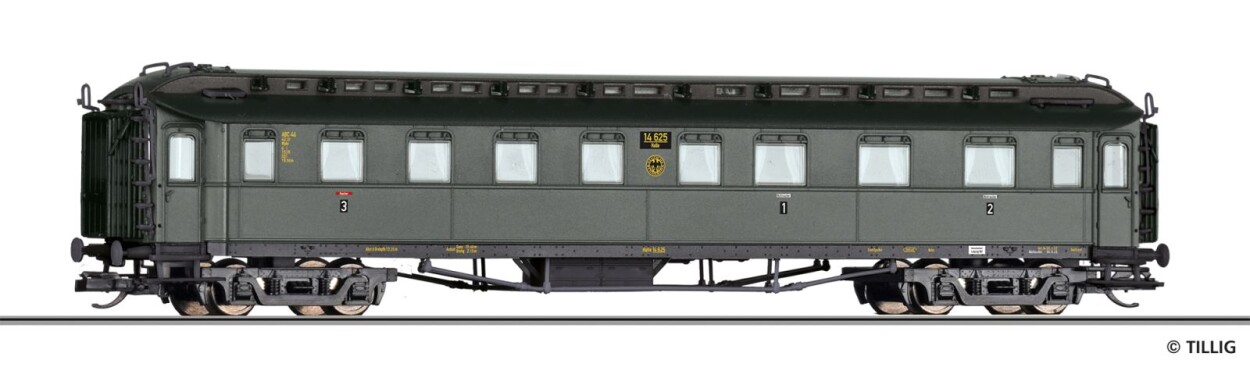 Tillig 12014 Reisezugwagen 1./2./3. Klasse ABC4ü der DRG, Ep. II