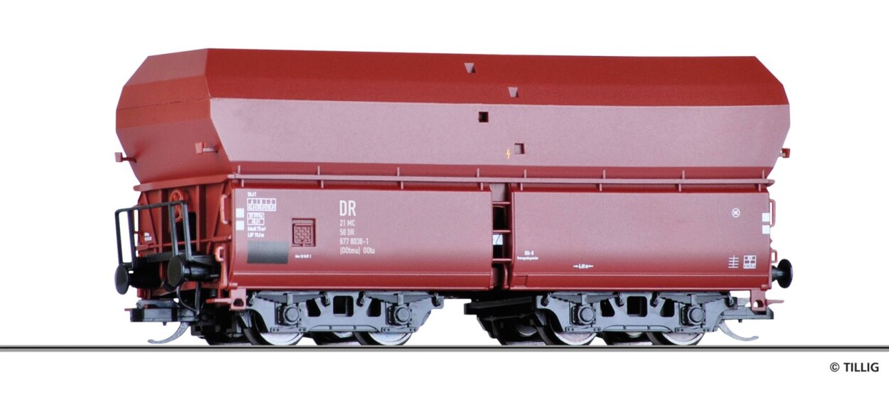 Tillig 15179 Selbstentladewagen OOtu der DR, Ep. IV