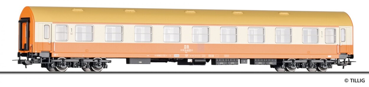 Tillig 75027 Reisezugwagen 1. Klasse Ame „Städteexpress“, Typ Y/B 70, der DR, Ep. IV