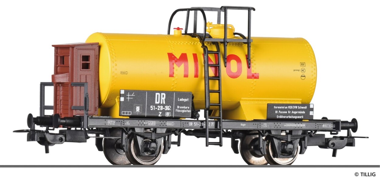 Tillig 77076 Kesselwagen „Minol“ der DR, Ep. III