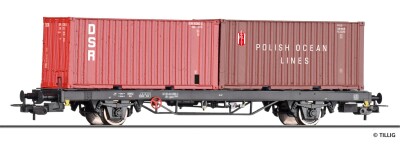 Tillig 77088 Containertragwagen Lgkks 4444 der DR,...