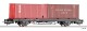 Tillig 77088 Containertragwagen Lgkks 4444 der DR, beladen mit zwei 
20&lsquo; Containern, Ep. IV -FORMVARIANTE-