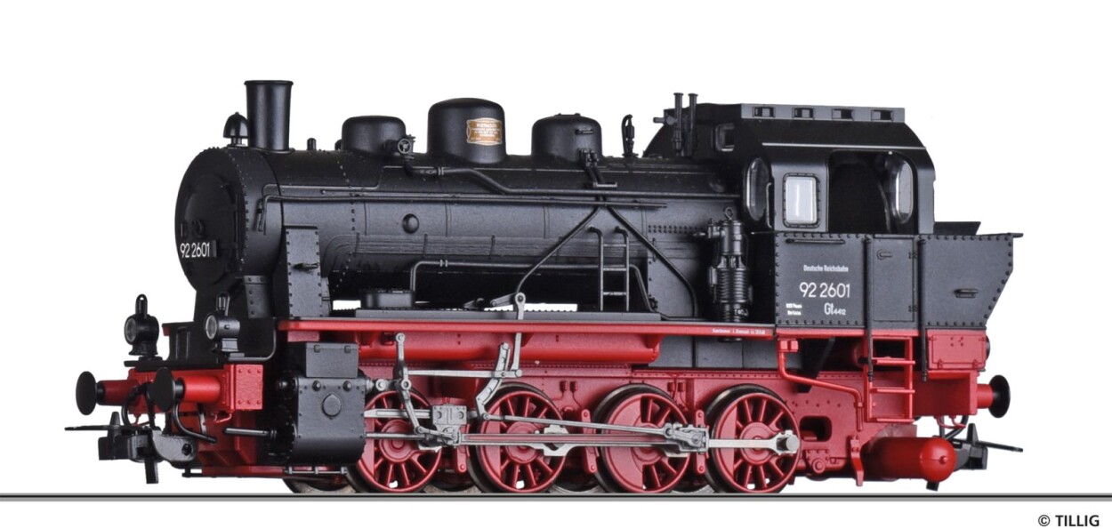 Tillig 79010 Dampflokomotive 92 2601 der DRG, Ep. II AC
