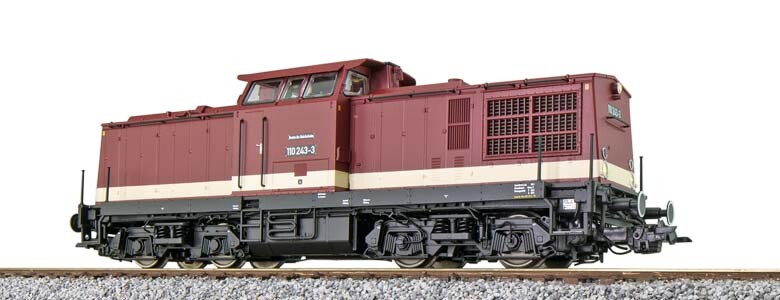 ESU 31761 V100 Diesellok 110 243 altrot DR Ep. IV Sound + Dampf