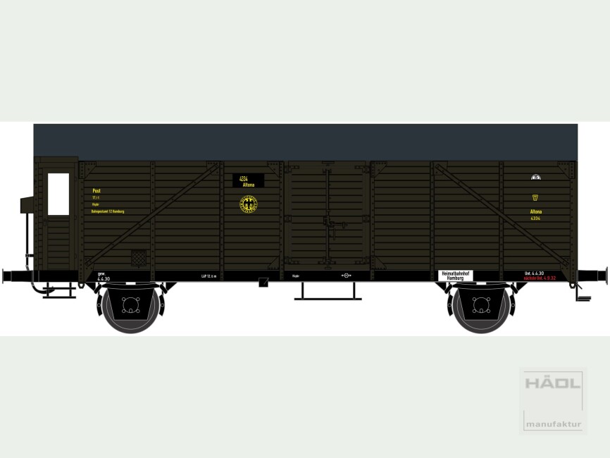HÄDL 113251 Postkühlwagen c/10,8, DRP, Ep. II