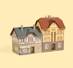 Auhagen 12354 Wohnh&auml;user Bahnhofstra&szlig;e 2/4