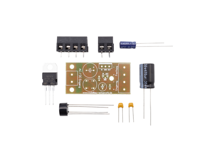 Schönwitz 50106 Festspannungsreglermodul 5V Bausatz V1.0