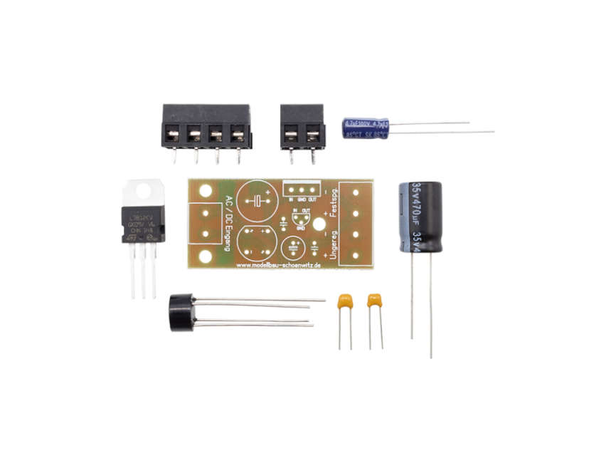Schönwitz 50108 Festspannungsreglermodul 12V Bausatz V1.0