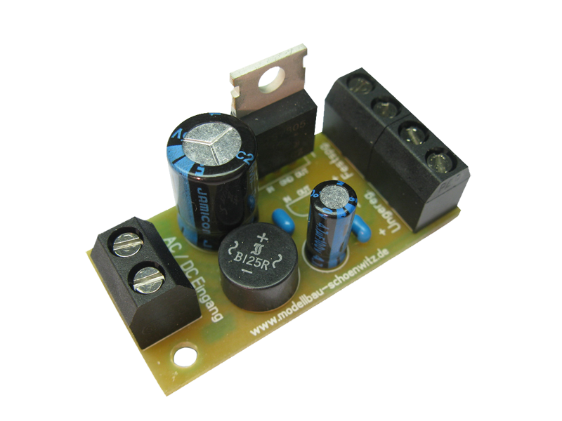 Schönwitz 50101 Festspannungsreglermodul 5V Fertigbaustein V1.0