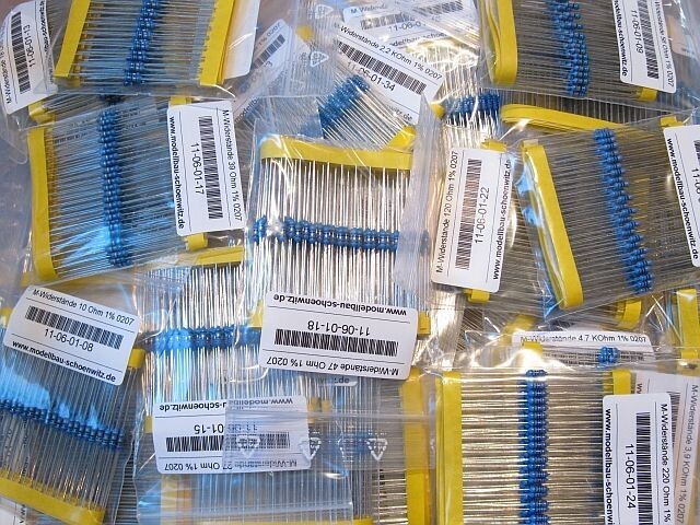 Schönwitz 50098 Sortiment Metallschichtwiderstände E12 61 Werte 6100 Stück