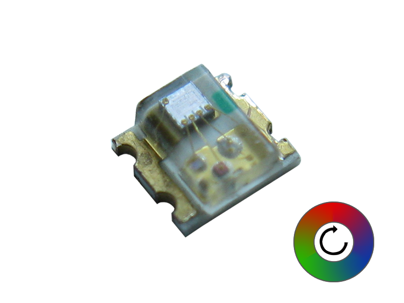 Schönwitz 50747 LED SMD 0805 RGB mit automatischem Farbwechsel Effekt Steuerung