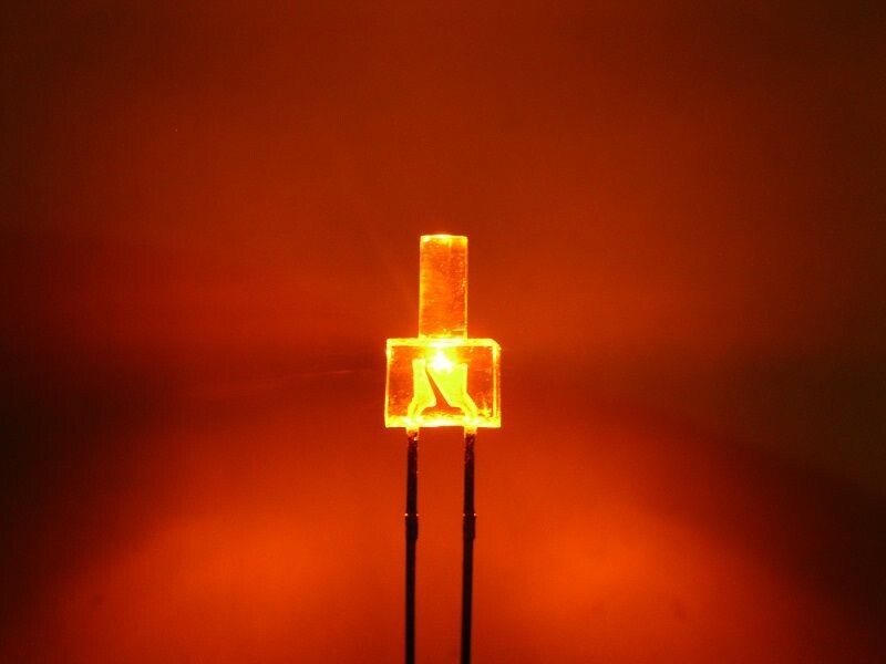 Schönwitz 50641 Tower LED lang 2mm orange / amber klar