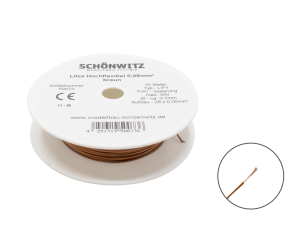 Sch&ouml;nwitz 50073 25 Meter Miniaturkabel Litze LIFY...