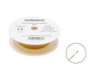 Sch&ouml;nwitz 50074 25 Meter Miniaturkabel Litze LIFY...