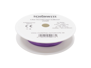 Sch&ouml;nwitz 50077 25 Meter Miniaturkabel Litze LIFY...