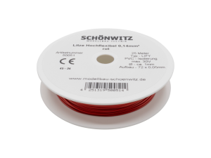 Sch&ouml;nwitz 50051 25 Meter Miniaturkabel Litze LIFY...