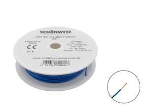 Sch&ouml;nwitz 50060 25 Meter Miniaturkabel Litze LIFY...