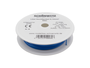 Sch&ouml;nwitz 50060 25 Meter Miniaturkabel Litze LIFY...