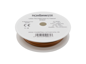 Sch&ouml;nwitz 50061 25 Meter Miniaturkabel Litze LIFY...