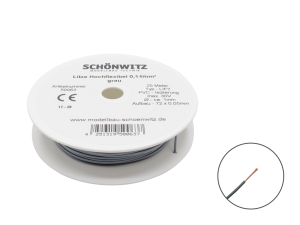 Sch&ouml;nwitz 50063 25 Meter Miniaturkabel Litze LIFY...