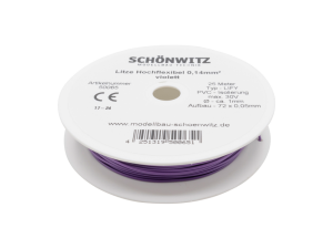 Sch&ouml;nwitz 50065 25 Meter Miniaturkabel Litze LIFY...