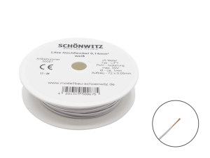 Sch&ouml;nwitz 50067 25 Meter Miniaturkabel Litze LIFY...