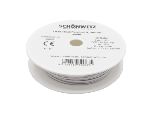Sch&ouml;nwitz 50067 25 Meter Miniaturkabel Litze LIFY...