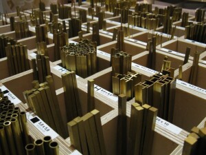 Sch&ouml;nwitz 50386 Messing Vierkant - 1,0 x 1,0 x 500 mm