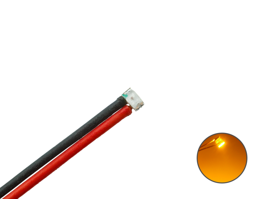 Schönwitz 50030 10 Stück LED SMD 0603 mit Kabel gelb für Car System