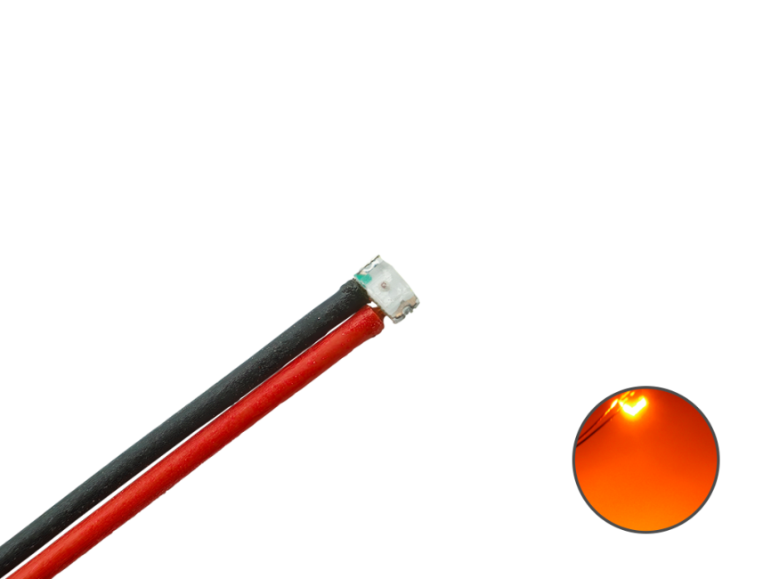 Schönwitz 50122 10 Stück LED SMD 0603 mit Kabel orange für Car System