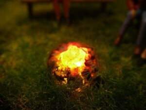 Sch&ouml;nwitz 50002 Beleuchtetes Lagerfeuer Spur H0