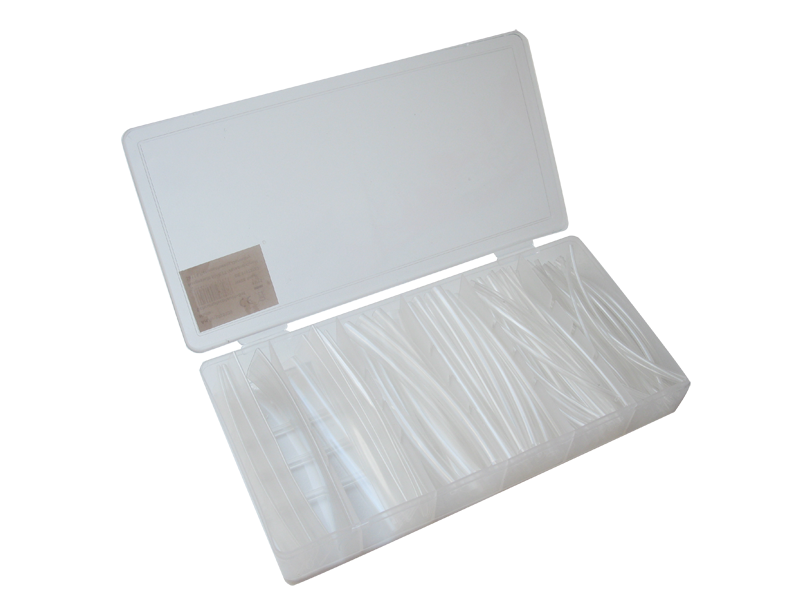 Schönwitz 32372 Schrumpfschlauch Sortiment Set 100 Teile 10cm transparent