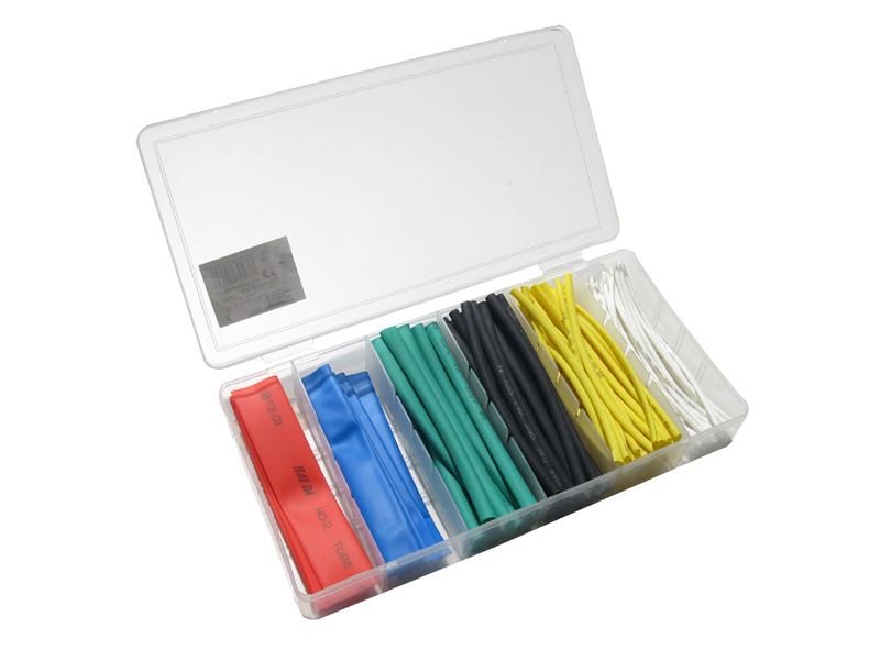 Schönwitz 11378 Schrumpfschlauch Sortiment Set 100 Teile 10cm farbig