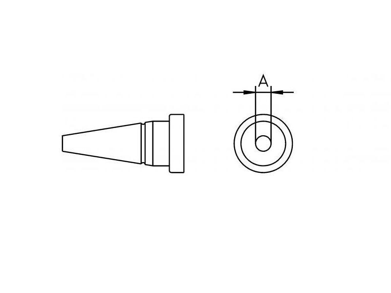 Schönwitz 41487 Weller Lötspitze LT 1A 0,5mm Rundform T0054448999