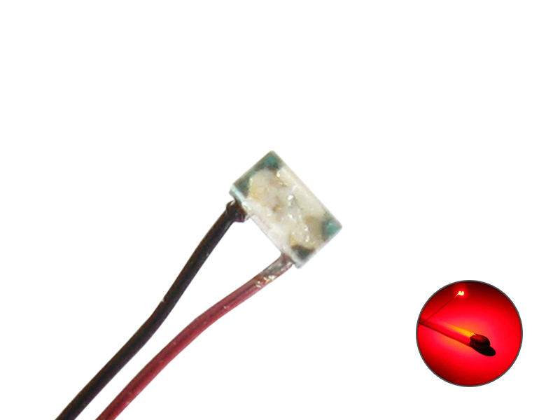 Schönwitz 50200 10 Stück LED SMD 0402 mit Kupferlackdraht Draht Kabel rot