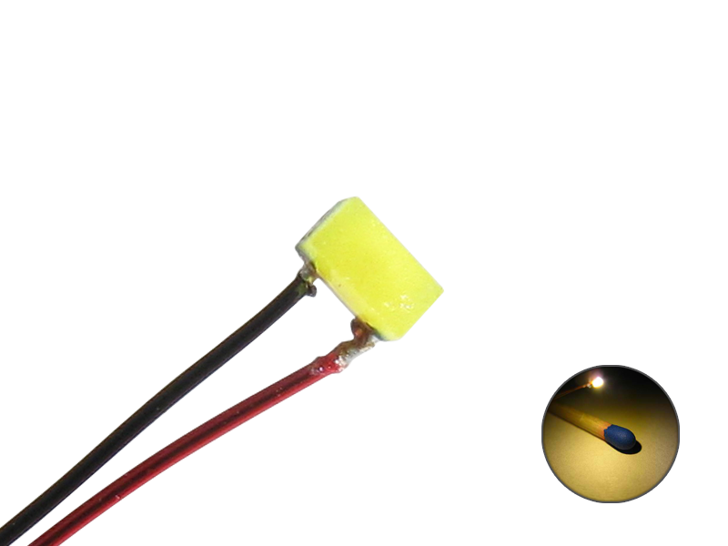 Schönwitz 50201 10 Stück LED SMD 0402 mit Kupferlackdraht Draht Kabel warmweiß