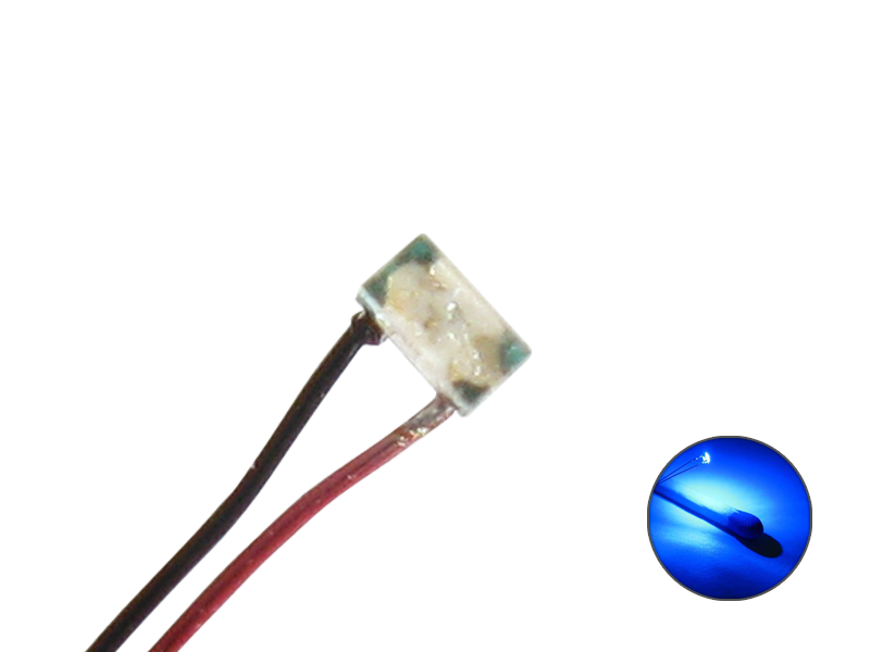 Schönwitz 50203 10 Stück LED SMD 0402 mit Kupferlackdraht Draht Kabel blau