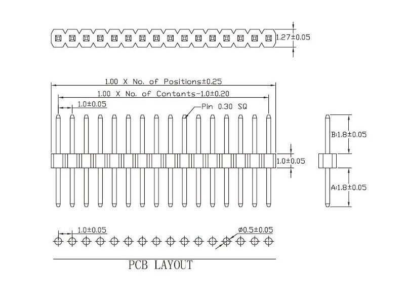 Schönwitz 50242 Micro Stiftleiste Steckverbinder RM 1.0 4 polig Stecker + Buchse
