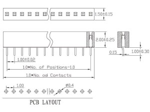 Sch&ouml;nwitz 50242 Micro Stiftleiste Steckverbinder RM...