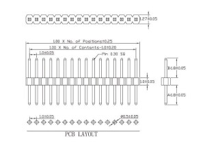 Sch&ouml;nwitz 50984 Micro Stiftleiste Steckverbinder RM...
