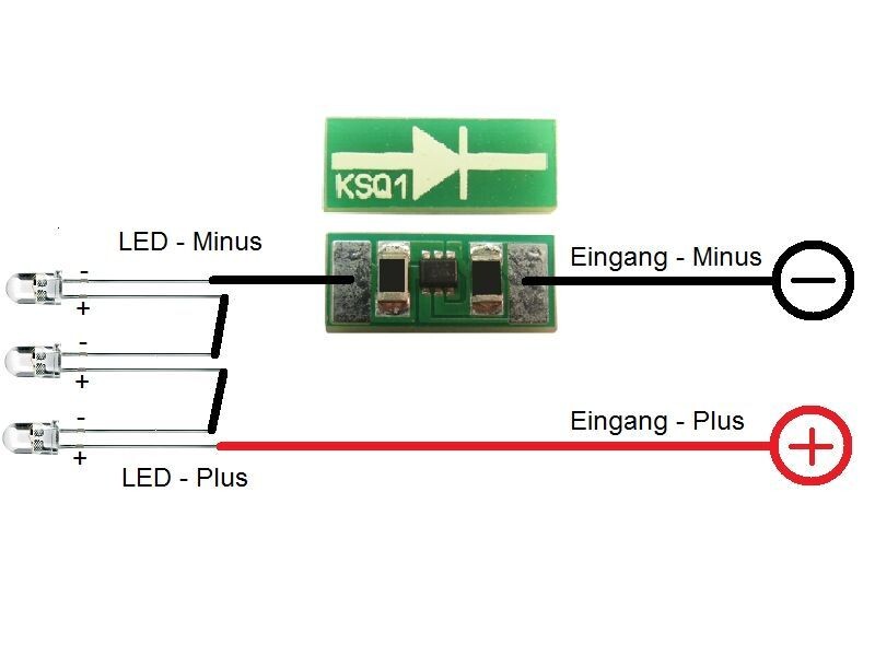 Schönwitz 50162 10mA Mini Miniatur Konstantstromquelle für LEDs KSQ1