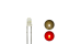 Sch&ouml;nwitz 50605 DUO Bi-Color Bipolar LED 3mm 2pin diffus warmwei&szlig; / rot