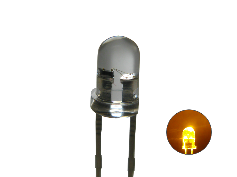 Schönwitz 50671 Flacker LED mit Steuerung flackernd 3mm klar gelb