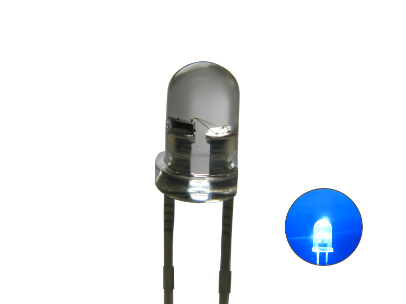 Schönwitz 50673 Flacker LED mit Steuerung flackernd 3mm klar blau