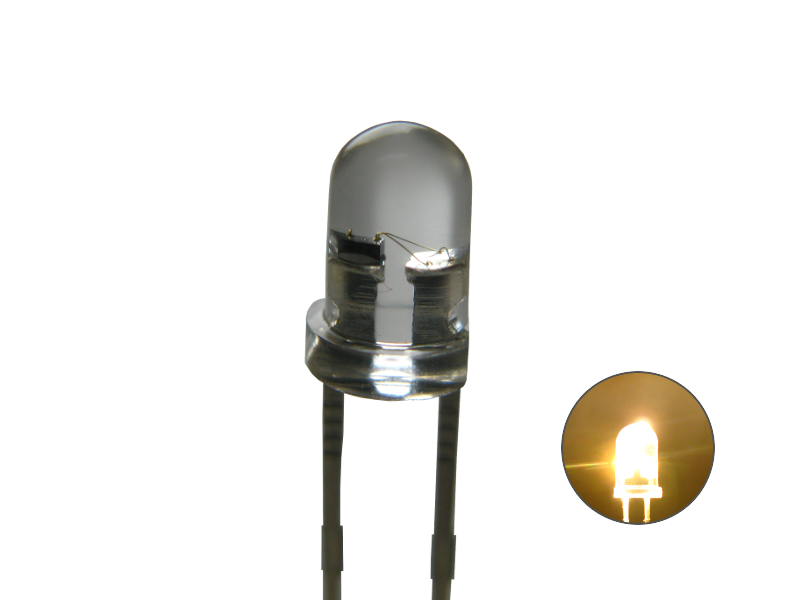 Schönwitz 50675 Flacker LED mit Steuerung flackernd 3mm klar warmweiß