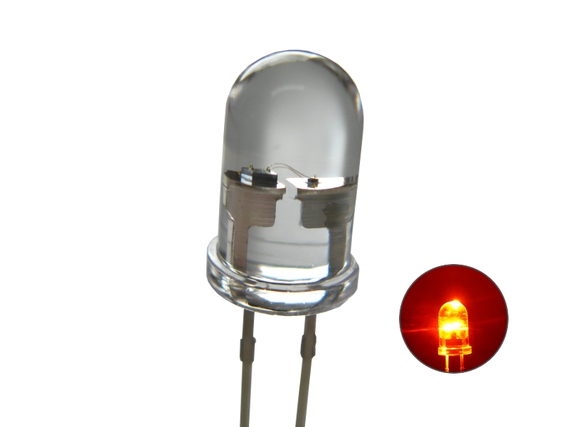 Schönwitz 50682 Flacker LED mit Steuerung flackernd 5mm klar orange / amber