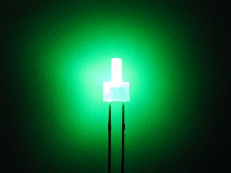 Schönwitz 50799 Tower LED lang 2mm echtgrün puregreen diffus blinkend 1,8Hz