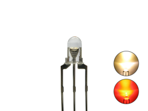 Sch&ouml;nwitz 50804 DUO Bi-Color LED 3mm klar 3pin Anode...